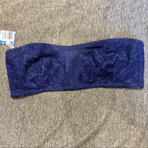 Free People Blue Malinda Lace Mesh Bandeau NWT